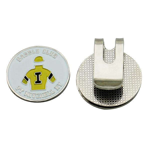 Spersonalizowany, niestandardowy klips do kapelusza golfowego dla klubu