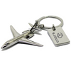 Model 3D Spersonalizowany brelok z metalowym logo samolotu