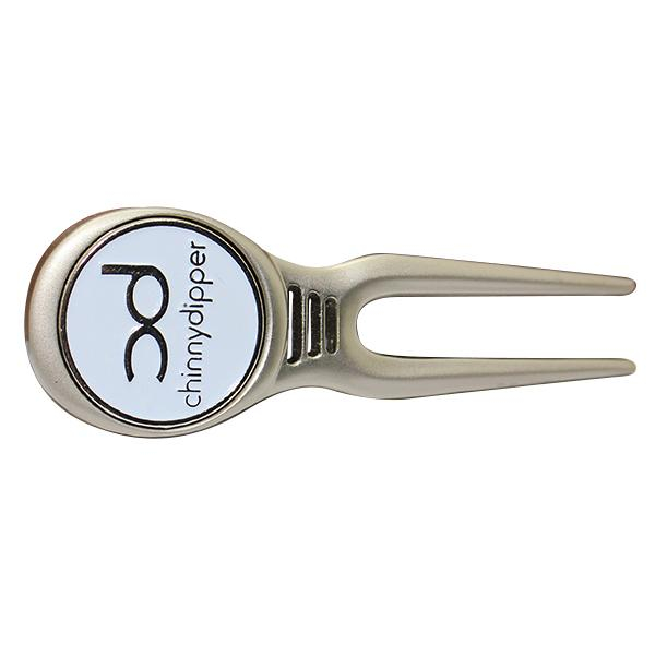 Niklowane niestandardowe logo Golf Divot i klips na kapelusz