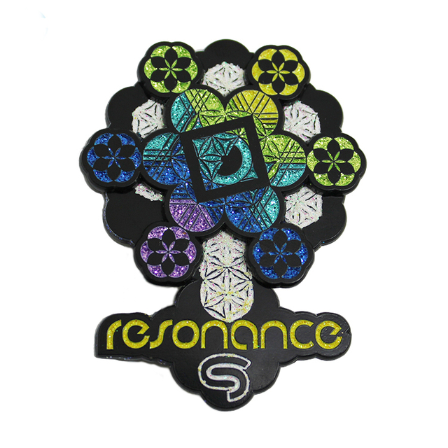 Obrotowa, brokatowa przypinka do klapy z emalii w kształcie płatka śniegu