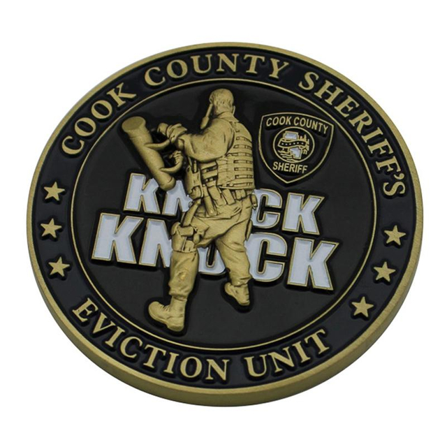 Niestandardowa moneta Challenge 3D z miękkiej emalii i metalu