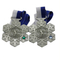 Metalowy medal sportowy Snow Design Crystal Skiing