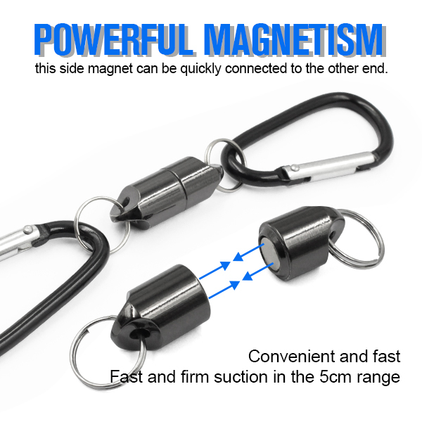 Niestandardowy magnetyczny brelok z szybkozłączką z silną parą 